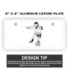2" X 4" Aluminum License Plate  Thumbnail