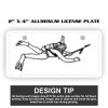 2" X 4" Aluminum License Plate  Thumbnail