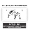 2" X 4" Aluminum License Plate  Thumbnail