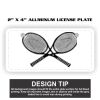 2" X 4" Aluminum License Plate  Thumbnail