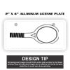2" X 4" Aluminum License Plate  Thumbnail