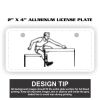 2" X 4" Aluminum License Plate  Thumbnail