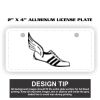 2" X 4" Aluminum License Plate  Thumbnail