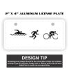 2" X 4" Aluminum License Plate  Thumbnail