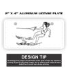 2" X 4" Aluminum License Plate  Thumbnail