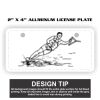 2" X 4" Aluminum License Plate  Thumbnail