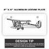 2" X 4" Aluminum License Plate  Thumbnail