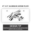 2" X 4" Aluminum License Plate  Thumbnail