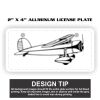 2" X 4" Aluminum License Plate  Thumbnail