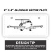 2" X 4" Aluminum License Plate  Thumbnail