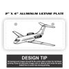 2" X 4" Aluminum License Plate  Thumbnail