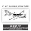 2" X 4" Aluminum License Plate  Thumbnail