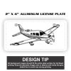 2" X 4" Aluminum License Plate  Thumbnail