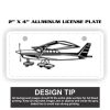 2" X 4" Aluminum License Plate  Thumbnail
