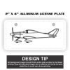 2" X 4" Aluminum License Plate  Thumbnail