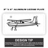 2" X 4" Aluminum License Plate  Thumbnail
