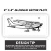 2" X 4" Aluminum License Plate  Thumbnail