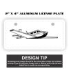 2" X 4" Aluminum License Plate  Thumbnail