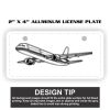 2" X 4" Aluminum License Plate  Thumbnail