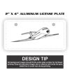 2" X 4" Aluminum License Plate  Thumbnail