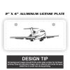 2" X 4" Aluminum License Plate  Thumbnail