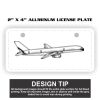 2" X 4" Aluminum License Plate  Thumbnail
