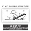 2" X 4" Aluminum License Plate  Thumbnail