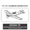 2" X 4" Aluminum License Plate  Thumbnail