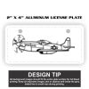 2" X 4" Aluminum License Plate  Thumbnail