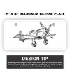 2" X 4" Aluminum License Plate  Thumbnail