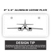 2" X 4" Aluminum License Plate  Thumbnail