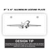 2" X 4" Aluminum License Plate  Thumbnail
