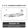 2" X 4" Aluminum License Plate  Thumbnail