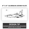 2" X 4" Aluminum License Plate  Thumbnail