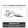 2" X 4" Aluminum License Plate  Thumbnail