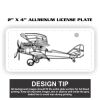 2" X 4" Aluminum License Plate  Thumbnail