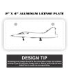 2" X 4" Aluminum License Plate  Thumbnail