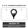 2" X 4" Aluminum License Plate  Thumbnail