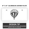 2" X 4" Aluminum License Plate  Thumbnail