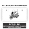 2" X 4" Aluminum License Plate  Thumbnail