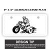 2" X 4" Aluminum License Plate  Thumbnail