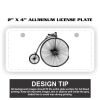 2" X 4" Aluminum License Plate  Thumbnail