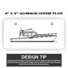 2" X 4" Aluminum License Plate  Thumbnail