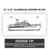 2" X 4" Aluminum License Plate  Thumbnail