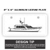 2" X 4" Aluminum License Plate  Thumbnail