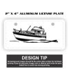 2" X 4" Aluminum License Plate  Thumbnail