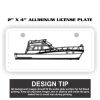 2" X 4" Aluminum License Plate  Thumbnail