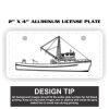 2" X 4" Aluminum License Plate  Thumbnail