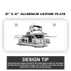 2" X 4" Aluminum License Plate  Thumbnail