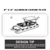2" X 4" Aluminum License Plate  Thumbnail